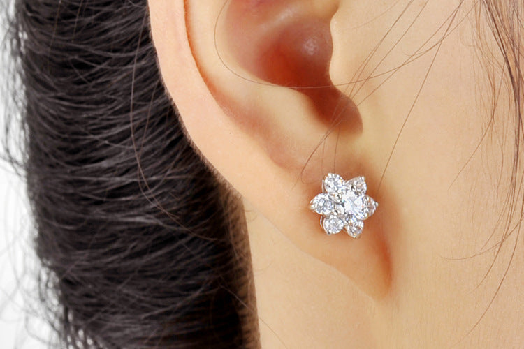 Snowflake Stud Earrings