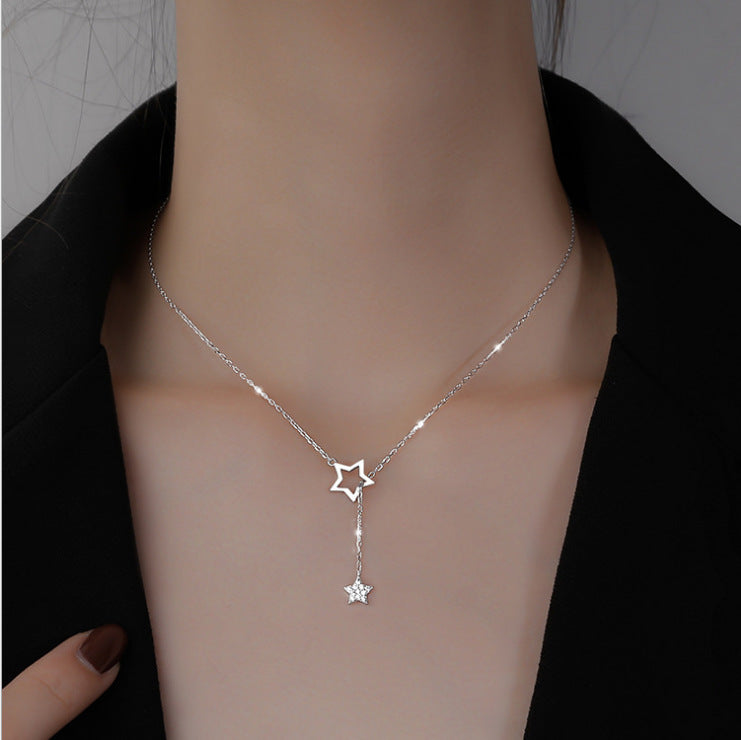Double Star Necklace Women