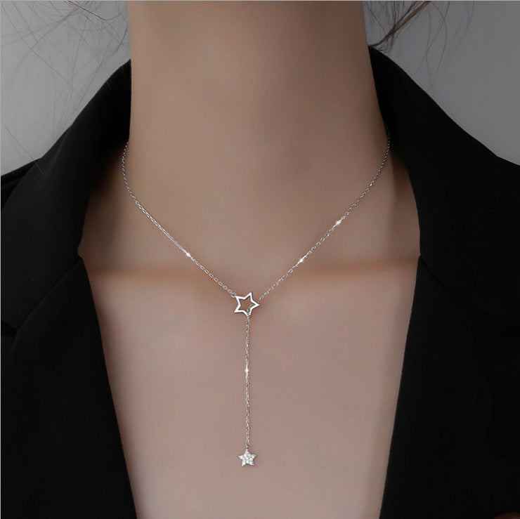 Double Star Necklace Women
