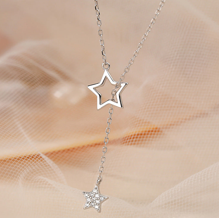Double Star Necklace Women