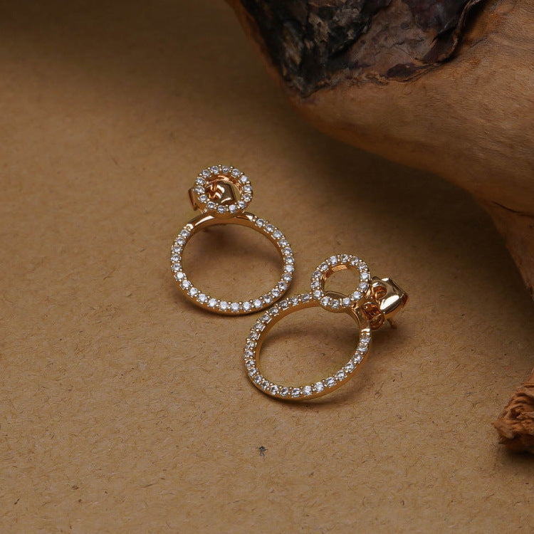 Double Circle Earrings