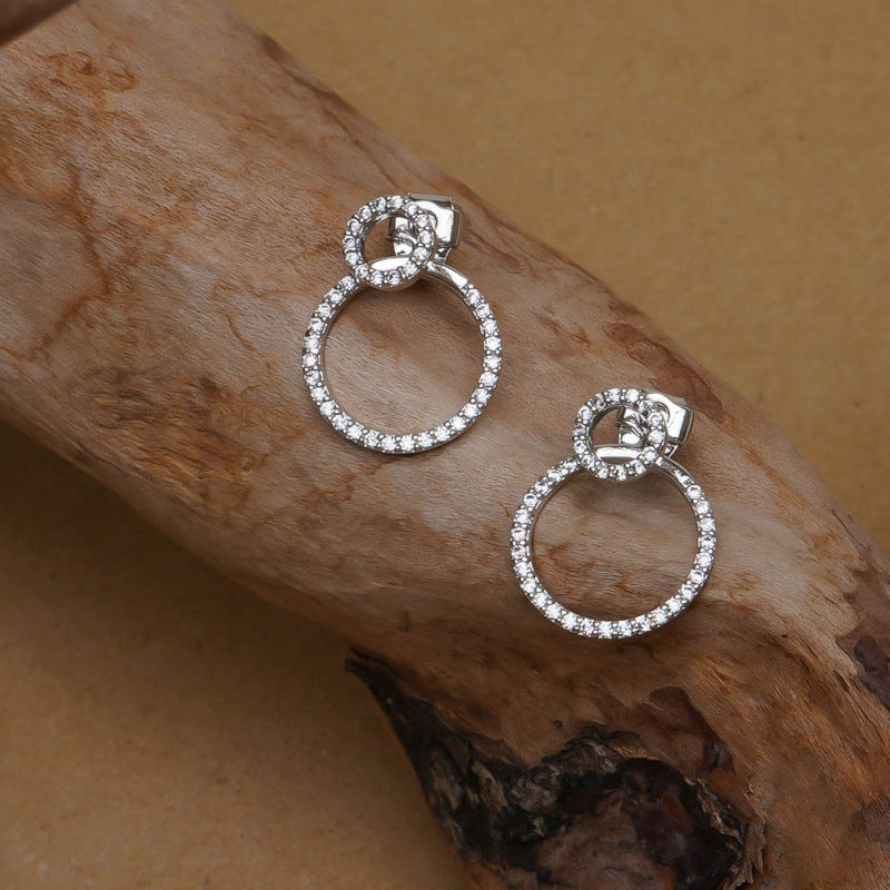 Double Circle Earrings