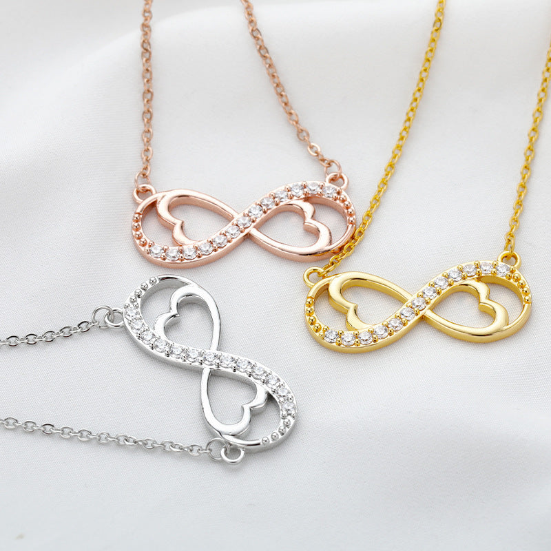 Infinity Heart Pendant Necklace