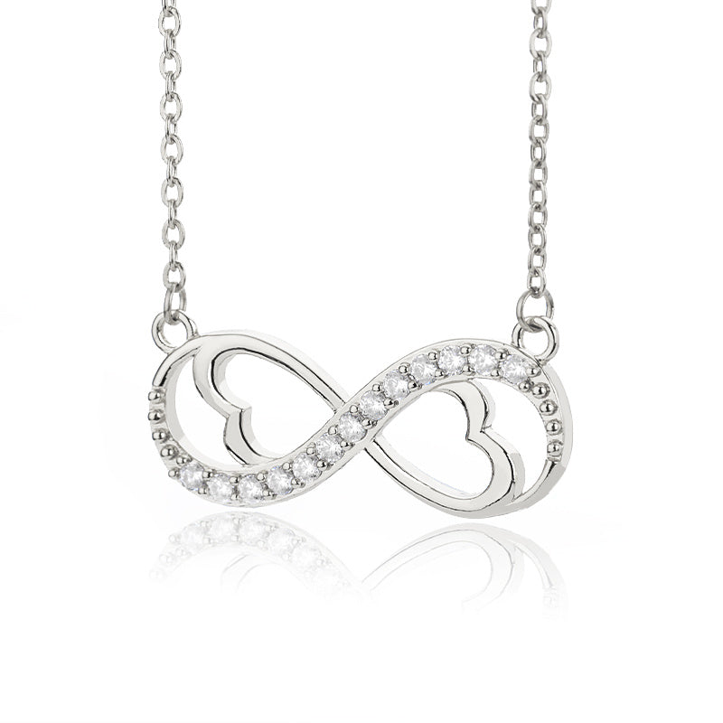 Infinity Heart Pendant Necklace
