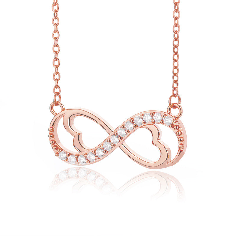 Infinity Heart Pendant Necklace
