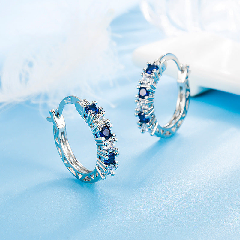 Studded Zircon Earrings