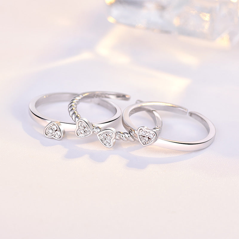 Three-In-One Four-Leaf Clover Ring
